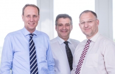 Die BurSped-Geschäftsführung: Stefan Seils, Bernd Jacobsen, Matthias Welter